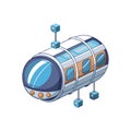 Isometric Vector Illustration of Futuristic Train Concept for Transportation, Technology, and Innovation Royalty Free Stock Photo