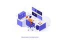 Isometric Vector Illustration For Website Royalty Free Stock Photo