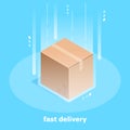 fast mail delivery, box and acceleration lanes Royalty Free Stock Photo