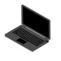 Isometric vector laptop. Digital laptop icon