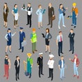 Isometric vector people