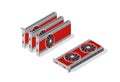 Isometric video graphic card