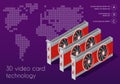 Isometric video graphic card