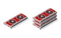 Isometric video graphic card