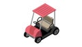 isometric view golf cart car vehicle Royalty Free Stock Photo