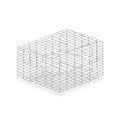 Wireframe Cube Structure Royalty Free Stock Photo