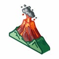 Volcano Eruption Royalty Free Stock Photo