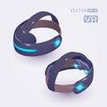 Isometric virtual reality headset