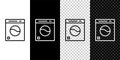Isometric Washer icon isolated on grey background. Washing machine icon. Clothes washer - laundry machine. Home