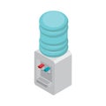 Isometric water dispenser. Vector illustration decorative design Royalty Free Stock Photo