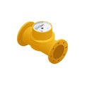 Isometric Water Meter Icon Royalty Free Stock Photo