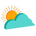 isometric weather icon variable weather