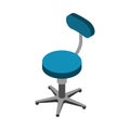 Isometric Wheeled Chair Composition
