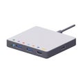 Isometric White and Gray USB-C Multiport Hub Royalty Free Stock Photo