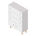 Isometric white wardrobe