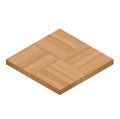 Isometric Wooden Floor Royalty Free Stock Photo