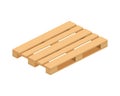 Isometric wooden pallet