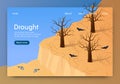 Isometric is Written Drought Landing Page 3d.