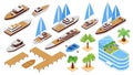 Isometric Yacht Club Set