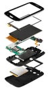 isometry disassembled smartphone