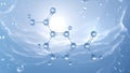 Isophthalic acid molecular structure, 3d model molecule, PIA, structural chemical formula view from a microscope