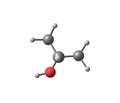 Isopropanol molecule isolated on white Royalty Free Stock Photo