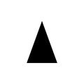 Isosceles triangle icon. Elements of Geometric figure icon for concept and web apps. Illustration icon for websit