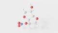 isosorbide mononitrate molecule 3d, molecular structure, ball and stick model, structural chemical formula nitrates and nitrites Royalty Free Stock Photo