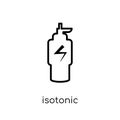 Isotonic icon. Trendy modern flat linear vector Isotonic icon on