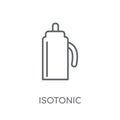 Isotonic linear icon. Modern outline Isotonic logo concept on wh