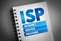 ISP - Internet Service Provider acronym Royalty Free Stock Photo