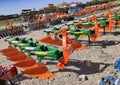 Isparta, Turkey - September 16, 2022: plough equipment in Turkey