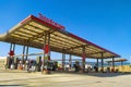 Isparta, Turkey - September 16, 2022: Totalenergies gas station.