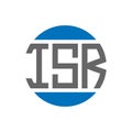 ISR letter logo design on white background. ISR creative initials circle logo concept. ISR letter design Royalty Free Stock Photo