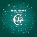 Isra` mi`raj illustration. Isra` mi`raj is the holly history of moslem about mohammad prohet in night journey.