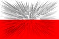 Poland. Flag of Poland. Horizontal design. llustration of the flag of Poland. Horizontal design. Abstract design. Royalty Free Stock Photo