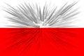 Poland. Flag of Poland. Horizontal design. llustration of the flag of Poland. Horizontal design. Abstract design. Royalty Free Stock Photo