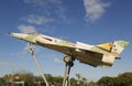 Israel Air Force Kfir C2 fighter jet on a traffic circle in Beer Sheva