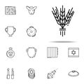 Israel Barley icon. Judaism icons universal set for web and mobile