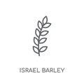 Israel Barley linear icon. Modern outline Israel Barley logo con