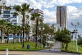 Bat Yam streets with modern buildings