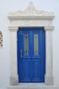 In israel, blue old craftmanship door