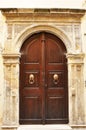 In israel, brown old door