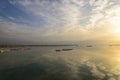 Israel. Dead sea. Dawn. Royalty Free Stock Photo