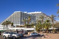 Modern multi-story hotel on the Red Sea coastline in Eilat