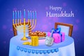 Israel festival Happy Hanukkah background