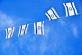 Israel Flag chain on Independence Day Royalty Free Stock Photo