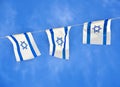 Israel Flag chain on Independence Day Royalty Free Stock Photo