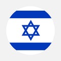 Israel flag circle