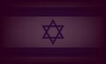 Israel flag dark background. Israel national flag Vector illustration EPS 10